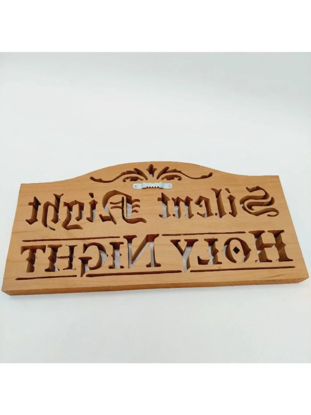 Silent Night Holy Night Wood Sign Decor Christmas Cut Out Wall Hanging 12